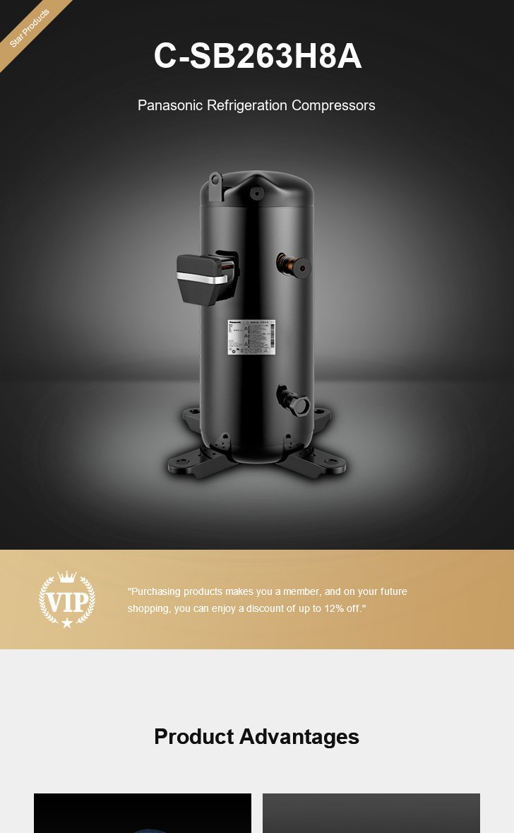 Panasonic Compressor C-SB263H8A, technical parameters pdf, structure diagram